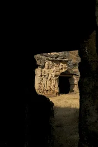 Bodhisatva Avalokiteshvara rock cave Khambhaliya dating from around 4th Century AD