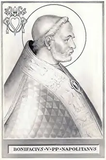 Boniface V (born in Naples, died 25 October 625) was pope from 23 December 619 until his death