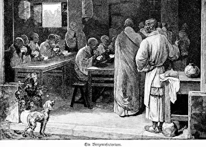 Bonze refectory, refectory or remter