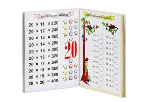 Book of mathematics on white background