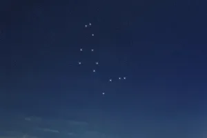 Bootes star constellation, Night sky