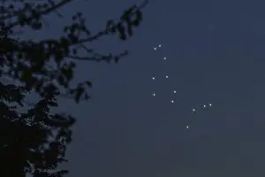 Bootes star constellation, Night sky