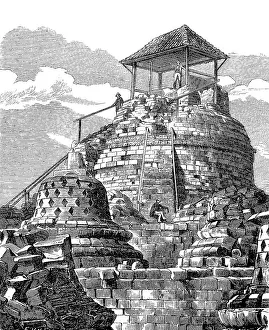 The top of Borobudur or Barabudur