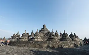 Borobudur temple, stupas, Borobudur