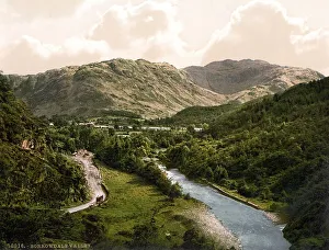 Borrowdale valley seen from Bowder Stone