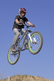 Boy on a mountain bike