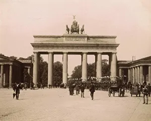 Brandenburg Gate in Berlin, c. 1900