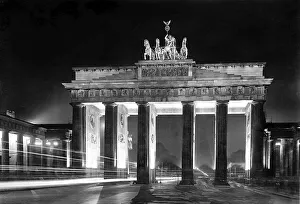 Brandenburg Gate, historical image, ca