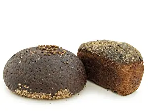 Bread Against White Background