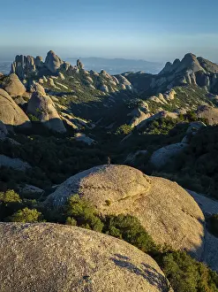 A breathtaking view of Montserrat's rugged rock formations in Catalonia