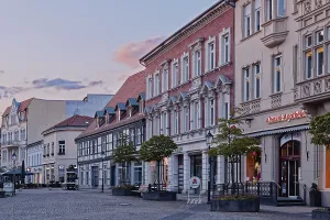 Breite Strasse, a pedestrianised street with cobblestones