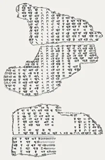 Brick fragments of a Babylonian lunisolar calendar