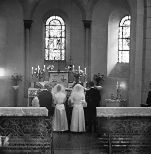 Bridal couples and weddings in 1966 in Sauerland