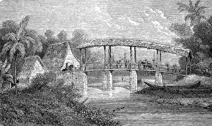 Bridge over the Batur Nero on Amboina