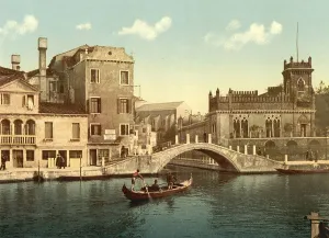 Bridge and Canal, 1890, Venice