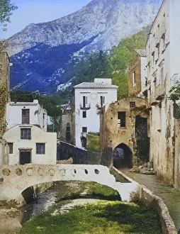 Bridge in the centre of Amalfi, c