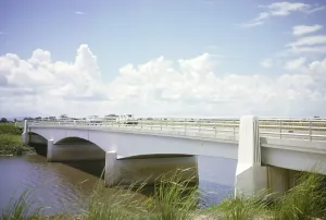 Bridge crossing the River Caroni on the Princess Margaret Highway, Trinidad 1963