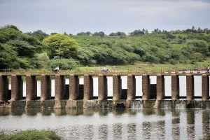 Bridge on river nira at nira narsingpur pune Maharashtra India Asia