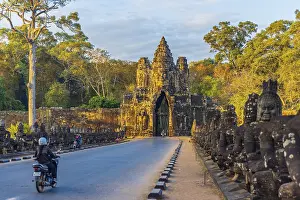 Bridge and South Gate of Angkor Thom