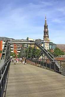 Bridge in the Speicherstadt district
