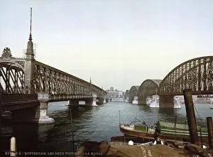 The two bridges over the Maas in Rotterdam
