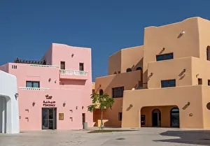 Brightly painted houses, Mina District