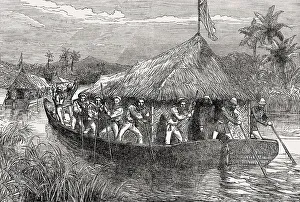 British forces on the river Perak