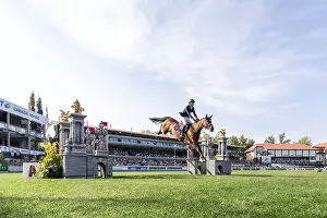 British rider Ben Maher riding Dallas Vegas Batilly competes in the second round