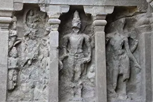 Broken sculptures, kailash temple