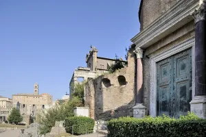Bronze gate of the so-called Temple of Romulus in the Roman Forum