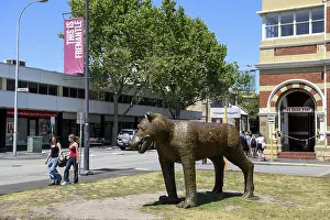 Bronze sculpture of a chimera by Susan Flavell