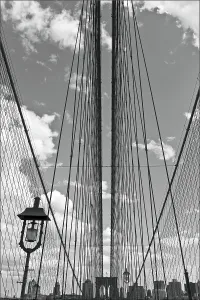 Brooklyn bridge cables, new york, usa