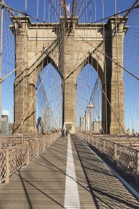 Brooklyn Bridge with Manhattan skyline