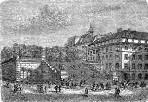 The Bruehl Terrace in Dresden in 1870