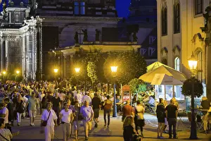 Bruehl's Terrace for the city festival in Dresden<br>Bruehl's Terrace for the city festival in Dresden