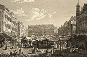Brussels, Belgium, marketplace