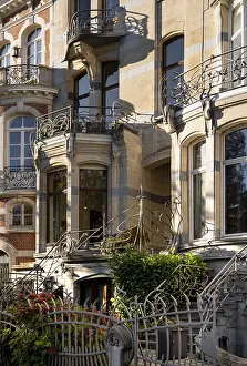 Brussels, Bruxelles, Art Nouveau house on Avenue General de Gaulle