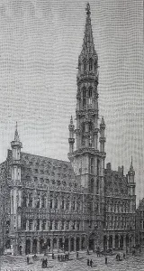 Brussels City Hall, Belgium, 1881