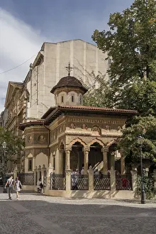 BUCHAREST/ROMANIA - SEPTEMBER 21 : Exterior view of a Jewish Synagogue in Bucharest Romania on September 21