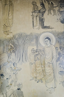 Buddha with his disciples