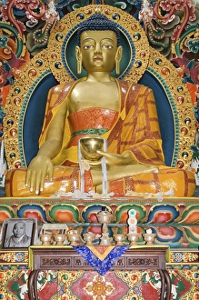 Category Buddhism Prints: Buddha display at a buddhist temple