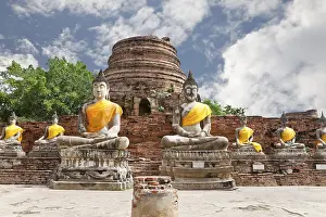 Buddha image in wat yai chai mongkol
