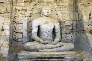 Buddha in Lotus Seat, Gal Vihara Temple