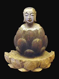 The Buddha rising up from lotus