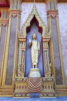 Buddha rope on a wall, Wat Chalong