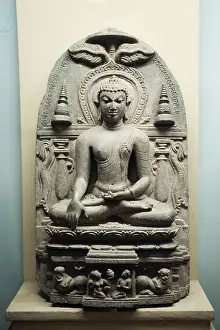 Buddha sakyamuni in the vadodara museum Gujarat India Asia