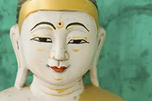 Buddha at the snake temple of Paleik, Myanmar
