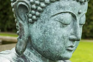 Buddha statue in a very beautiful park