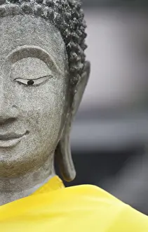 Buddha statue, detail, Wat Yai Chai Mongkhon
