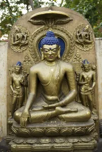 Buddha statue at Mahabodhi temple